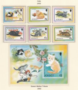 Jersey # 1049-1054, 1055, Cats, Mint NH, 1/2 Cat.