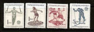 Czechoslovakia Sc 466-9 NH SET of 1951- Sport - Czech Sokol Federation