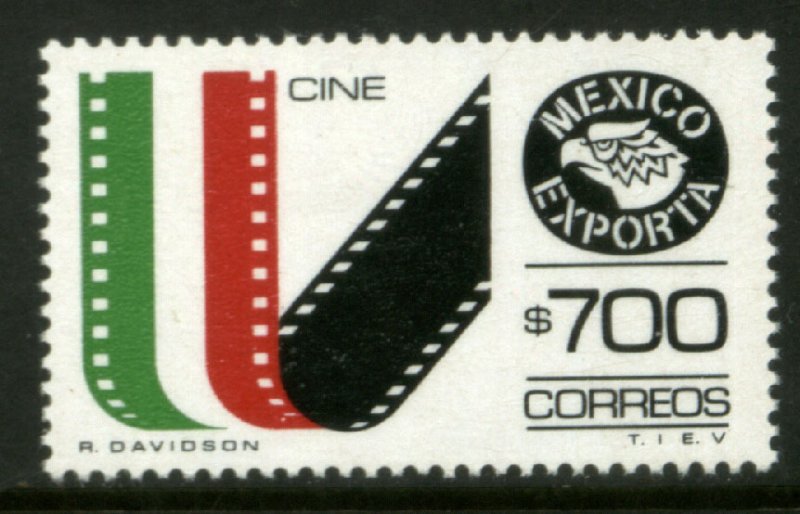 MEXICO Exporta 1498, $700P FILM & MOVIES Fluor Paper 13. MINT, NH. VF.