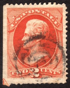 1878, US 2c, Andrew Jackson, Used, well centered jumbo, Sc 183