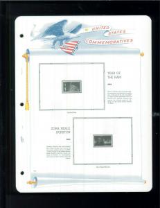 2003 White Ace U.S Commemorative Issue Plate Block Stamp Supplement Pages PB-55