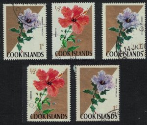 Cook Is. Flowers 5v 1967 Canc SG#227-228