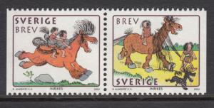 Sweden 2002 MNH Scott #2428 Se-tenant pair (5k) The Stones Family Year of the...