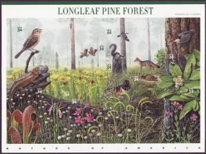 3611 Longleaf Pine Forest self-adhesive miniature sheet