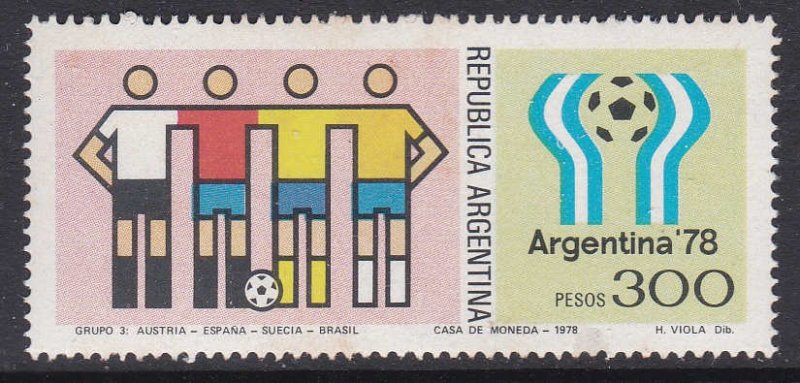 Argentina #1190 single F-VF Mint NH ** Soccer