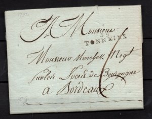 France 1792 Entire/Letter to Bordeaux WS36612