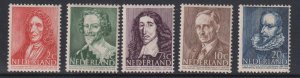 Netherlands  #B175-B179 MNH 1947 portraits