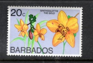 BARBADOS   404C MNH VF Spataglosis SCV $5