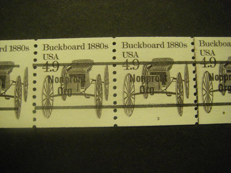 Scott 2124a, 4.9c Buckboard, PNC6 #3, Gap 2L, MNH Beauty