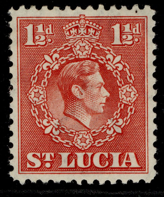 ST. LUCIA GVI SG130a, 1½d scarlet, M MINT.