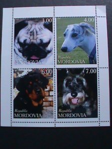 MOLDOVA-1999- COLORFUL BEAUTIFUL LOVELY DOGS MNH S/S -VF WE SHIP TO WORLD WIDE.