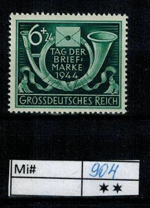 Deutschland Reich TR02 DR Mi 904 1940 Reich Postfrisch ** MNH