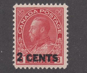 Canada #139 Mint Admiral Provisional