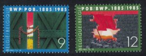 Belgium Belgian Workers' Party 2v 1985 MNH SG#2821-2822