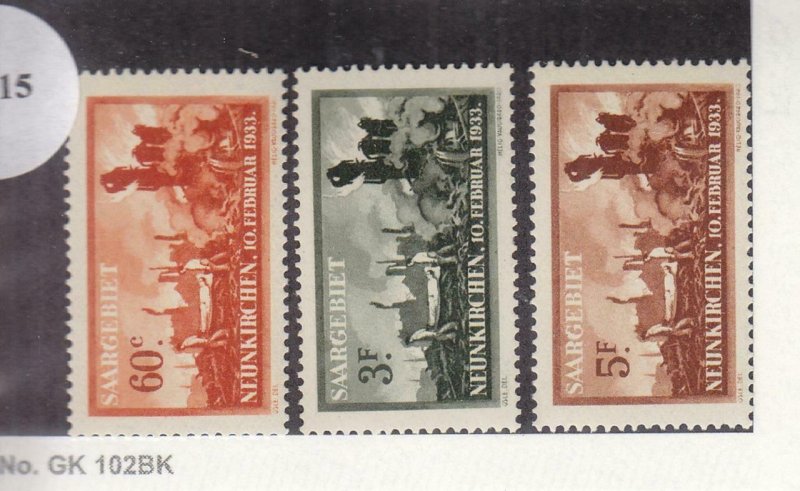 Saar: Sc #B44-B46, MNH (36315)