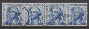 USA Sc#1304 Used Strip of 4