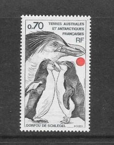 PENGUINS - FRENCH SOUTHERN ANTARCTIC TERRITORIES #82  MNH