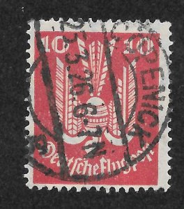 Germany Scott C21 Used H - 1924 10(pf) Carrier Pidgeon - SCV $2.25