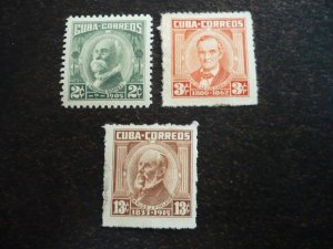 Stamps - Cuba - Scott# 676,678,679 - Mint Hinged Partial Set of 3 Stamps