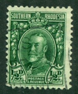 Southern Rhodesia 1933 #16 U SCV(2024)=$0.25