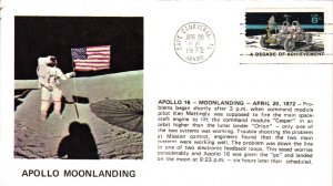 1972 Apollo 16 Space Event - Unknown Cachets