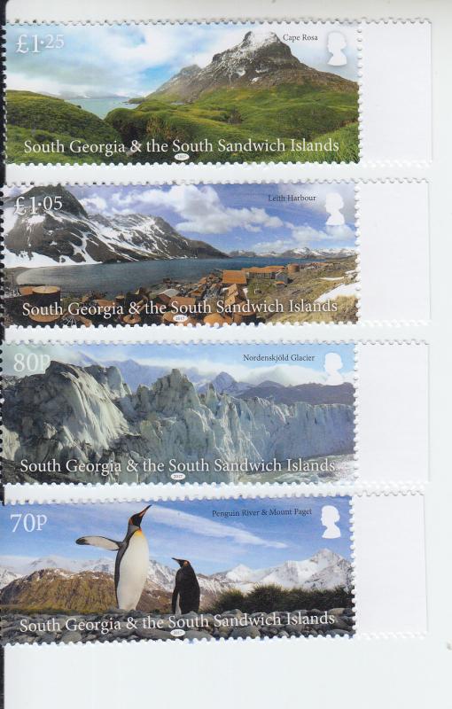 2017 South Georgia Landscapes (4) (Scott NA) MNH