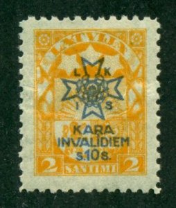 Latvia 1923 #B22 MH SCV(2022)=$0.70