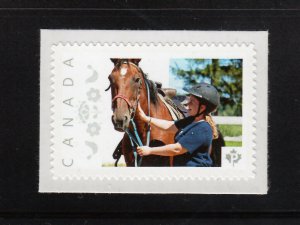 GIRL and HORSE = Picture Postage Personalized stamp MNH Canada 2013 [p4sn2]