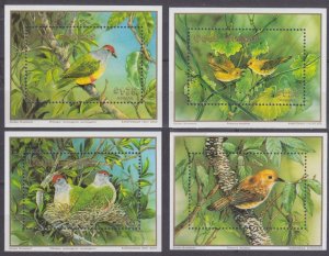 1989 Cook Islands 1282/B189-1285/B192 Birds 17,00 €