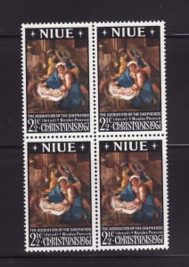 Niue 120 Block of 4 Set MNH Christmas (B)