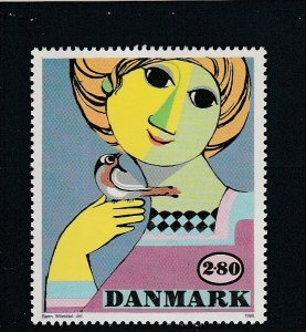 Denmark  Scott#  789  MNH  (1986 Painting by Bjorn Wiinblad)