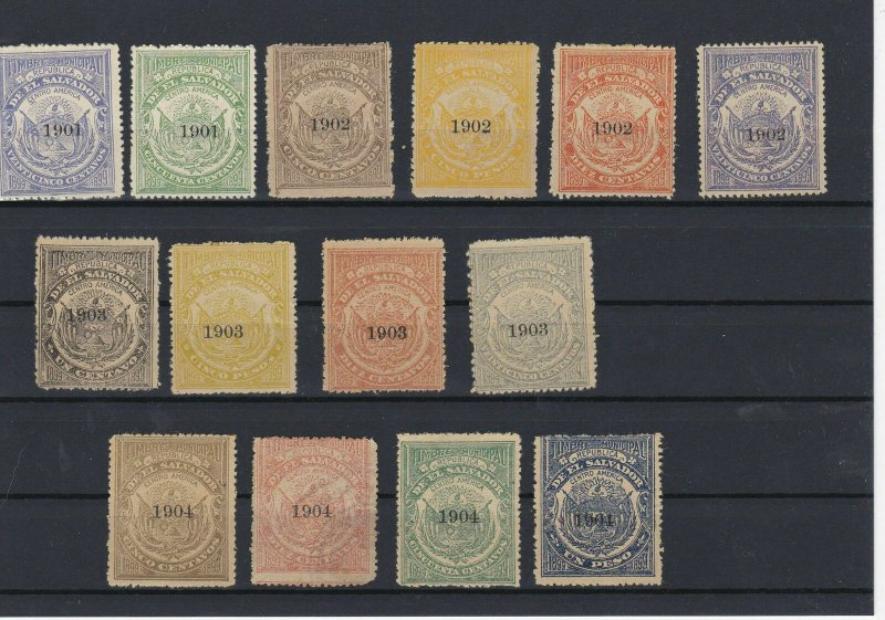 Salvador 1902-1905 Revenue stamps Ref: R4198 