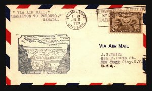 Canada 1929 FFC - Hamilton to Toronto - Z16710