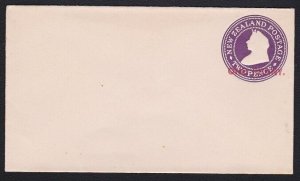 NEW ZEALAND QV 2d envelope overprinted ONE PENNY in red - very scarce......B2455