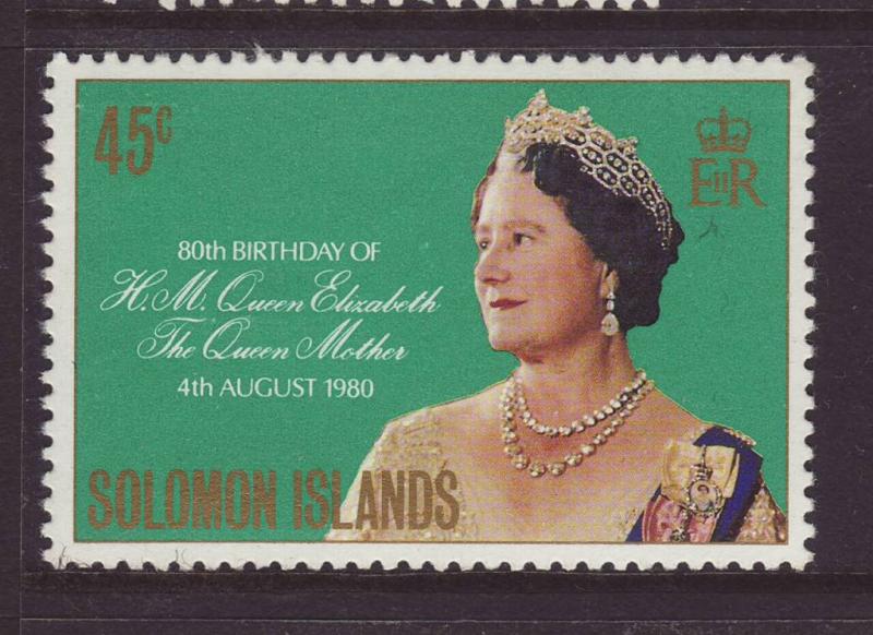 1980 Solomon Is Queen Mother's Birthday Mint