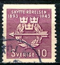 Sweden; 1943: Sc. # 342: O/Used Single Stamp