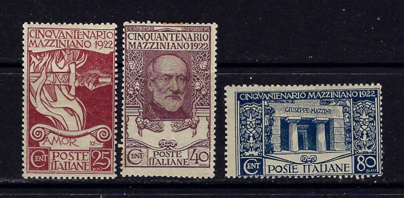 Italy 140-42 MH 1922 set 