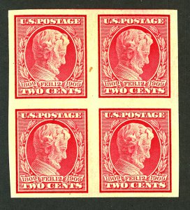 U.S. #368 MINT BLOCK OF 4 OG HR