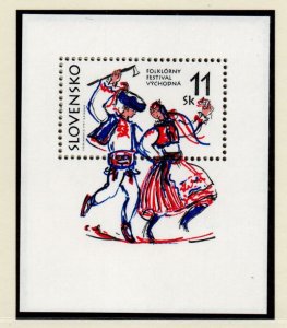 Slovakia Sc 273 1997 Folklore Festival stamp sheet mint NH