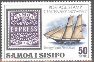 Western Samoa Scott 461  MNH** stamp centenary 1977