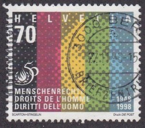 Switzerland # 1035, Human Rights Anniversary, Used Set