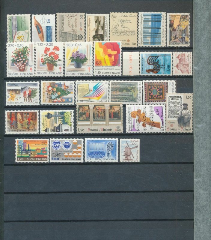 FINLAND Mid/Modern MNH Appx 85 Items AED 511