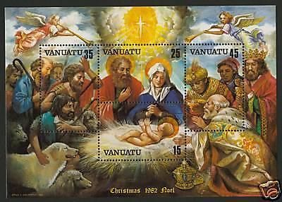 Vanuatu 345a MNH Christmas, Nativity Scene, Dog, Sheep