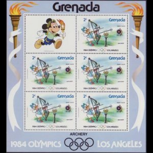 GRENADA 1983 - Scott# 1186A Sheet-Disney NH