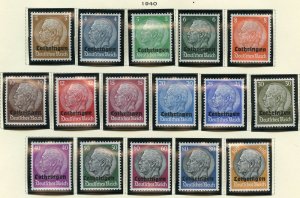 GERMAN OCCUPATION OF FRANCE MINT HINGED AND USED STAMPS AS SHOWN