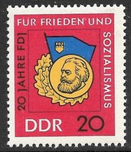 EAST GERMANY DDR 1966 State Youth Organization Issue Sc 820 MNH