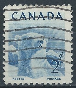 Canada 1953 - 2c Polar Bear (Wildlife Week) - SG447 used