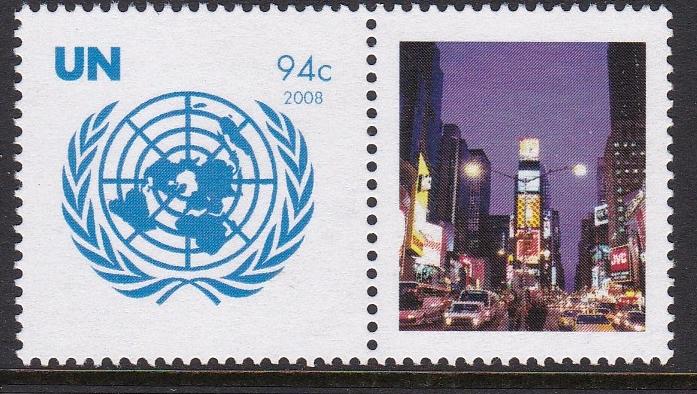 959 United Nations 2008 UN Emblem Personalized MNH