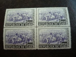 Stamps - Cuba - Scott# 423-430 - Mint Hinged Set of 8 Stamps in Blocks of 4