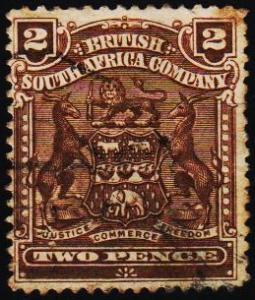 Rhodesia.1898 2d S.G.79 Fine Used